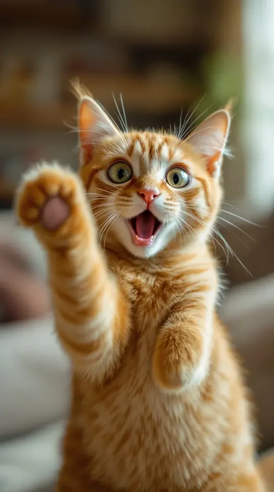 爆笑主播视频：猫咪高能反应神转折，笑到停不下来